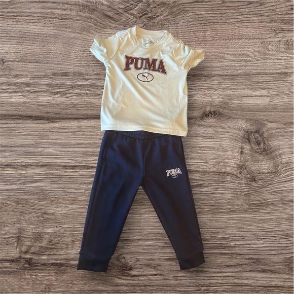 Puma Cream Graphic T-Shirt - Picture 1 of 7